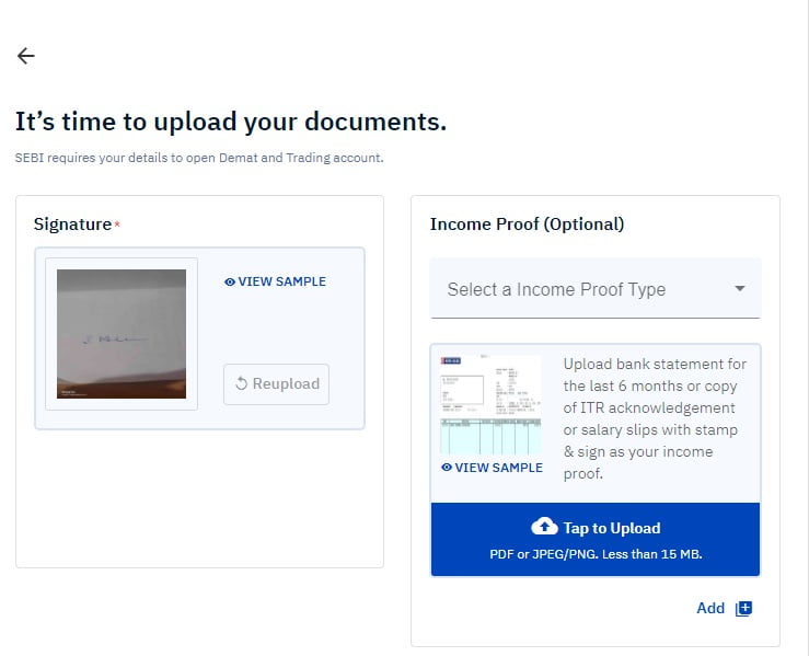 Upstox kyc process